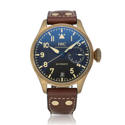 Big Pilot's Watch Heritage Bronze 46 bronze brown - black limited edition | NEW IWC STRAP