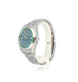 Rolex Milgauss 40 steel blue - green - GV | OPEN DATE | B+P | NEW ROLEX SERVICE
