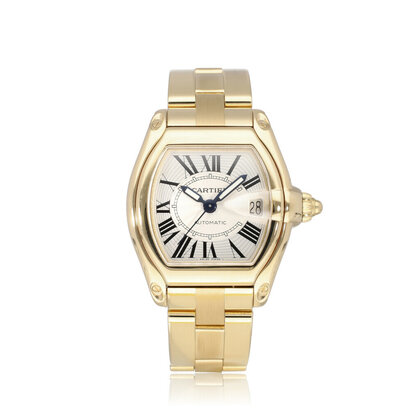 Roadster 37 yellow gold roman 2002 B+P | EXTRA STRAP + FOLDING CLASP