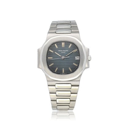 Nautilus 37 steel blue grey 1995 box + papers