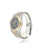 Rolex Datejust 41 steel - yellow gold fluted slate Wimbledon roman