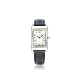 Jaeger-LeCoultre Reverso Classic Small Duetto 34 steel silver / black diamond ref. 266.8.44 2013 box + pape