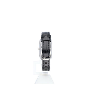 Jaeger-LeCoultre Reverso Classic Small Duetto 34 steel silver / black diamond ref. 266.8.44 2013 box + pape