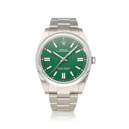 Oyster Perpetual 41 steel green domed Oyster - Bulbasaur - 2023 + papers