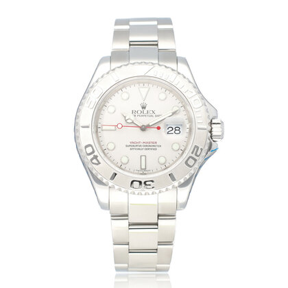 Yacht-master 40 steel - platinum / grey K-serial 2001 box + papers