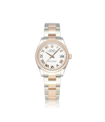 Rolex Datejust 31 steel - rose gold white roman Oyster 2020 B+P | NEW ROLEX SERVICE