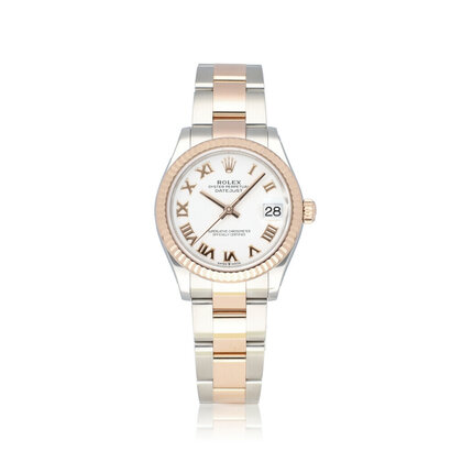 Datejust 31 steel - rose gold white roman Oyster 2020 B+P | NEW ROLEX SERVICE