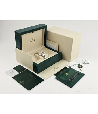 Rolex Datejust 31 steel - rose gold white roman Oyster 2020 B+P | NEW ROLEX SERVICE