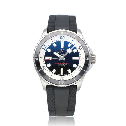 Superocean Automatic 42 steel black rubber 2021 box + papers