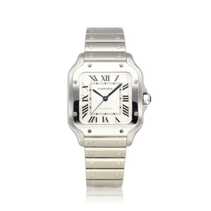 Santos de Cartier steel silver | ref. 4075 | 2020 box + papers
