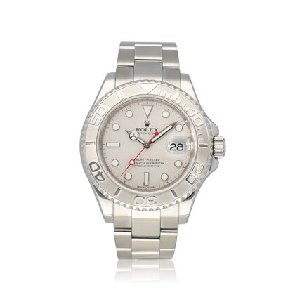 Yacht-master 40 steel - platinum / grey 2013 box + papers