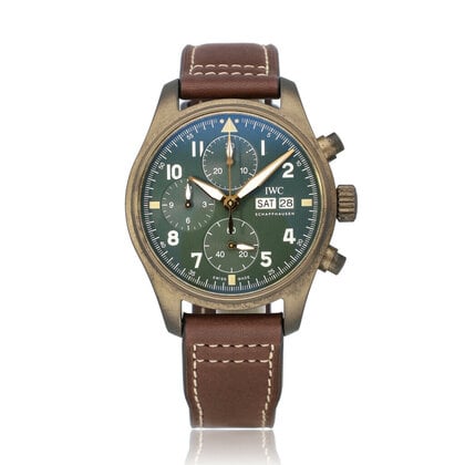 Pilot's Watch Spitfire Chronograph 41 bronze brown 2019 box + papers