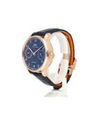 IWC Portugieser Automatic 42 rose gold blue BTQ edition 2021 + papers | NEW IWC STRAP