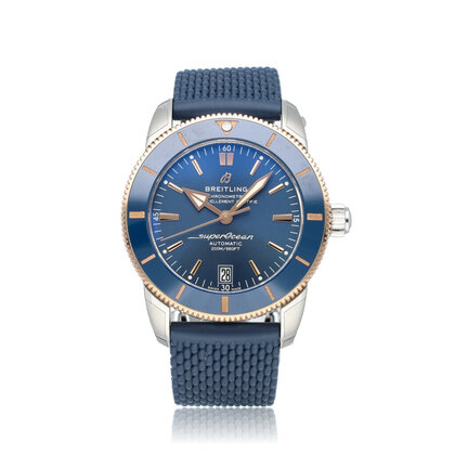 Superocean Heritage Automatic 42 steel rose gold blue 2022 box + papers
