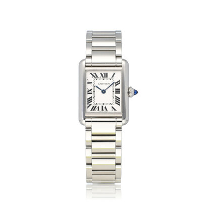 Tank Must Small steel silver SM - small roman 2023 box + papers