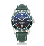 Breitling Superocean Heritage Green edition 46 steel limited 2011 box + papers | NEW BREITLING STRAP