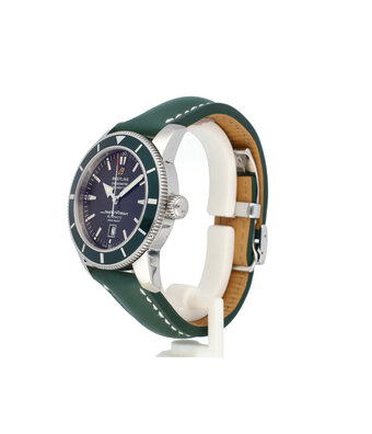 Breitling Superocean Heritage Green edition 46 steel limited 2011 box + papers | NEW BREITLING STRAP