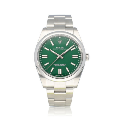 Oyster Perpetual 41 steel green domed Oyster - Bulbasaur - 2021 box + papers