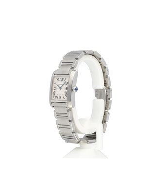 Cartier Tank Française  steel silver MM / medium box + papers