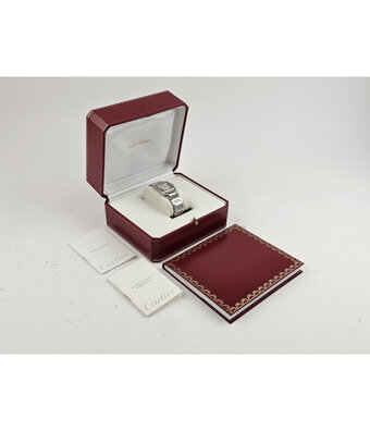 Cartier Tank Française  steel silver MM / medium box + papers