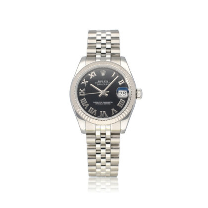 Datejust 31 steel - white gold black roman concealed Jubilee 2016 + papers