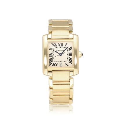 Tank Française Large yellow gold large - LM | ref. 1840 | + box | CARTIER SERVICED