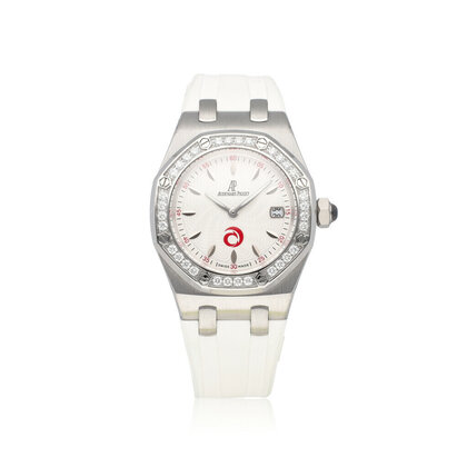Royal Oak 33 steel white diamond rubber Alinghi