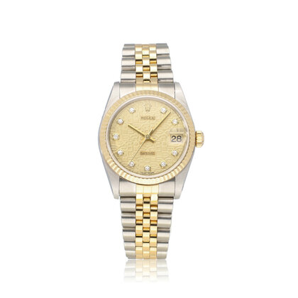 Datejust 31 steel - yellow gold champagne Jubilee diamond 2007 + papers