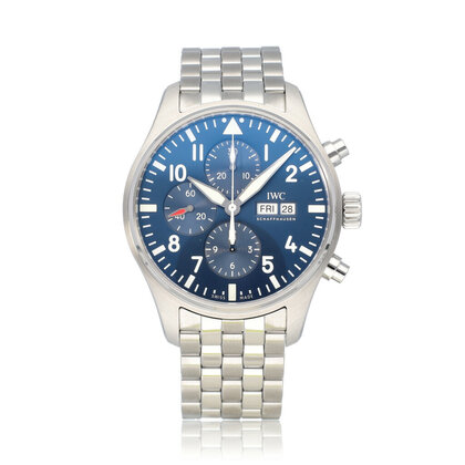 Pilot's Watch Chronograph Le Petit Prince 43 steel blue 2021 box + papers