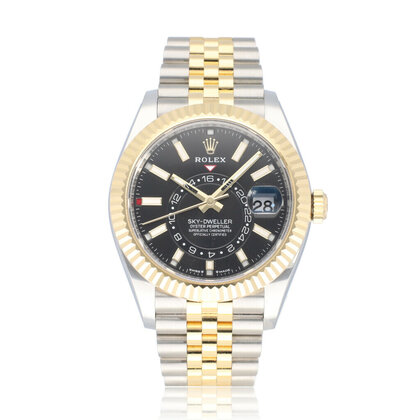 Sky-Dweller 42 steel - yellow gold black Jubilee 2024 box + papers