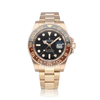GMT-Master II 40 rose gold rootbeer Oyster + box | NEW ROLEX SERVICE