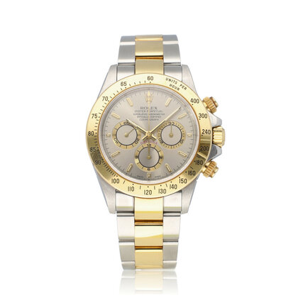 Daytona 40 steel - gold silver / grey 2000 B+P | NEW ROLEX SERVICE