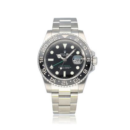 GMT-Master II 40 steel black ceramic Oyster 2008 box + papers
