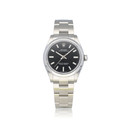 Oyster Perpetual 31 steel black domed Oyster 2023 box + papers