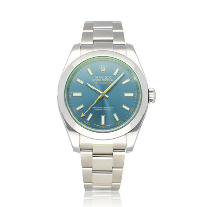 Milgauss 40 steel blue - green - orange GV 2014 box + papers