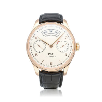 Portugieser Annual Calendar 44 rose gold 2018 B+P | NEW IWC SERVICE