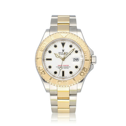 Yacht-master 40 steel - yellow gold white Oyster 2008 + papers