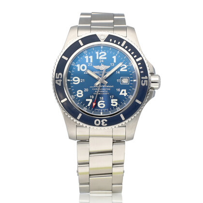 Superocean 44 steel blue 2019 B+P | NEW BREITLING SERVICE