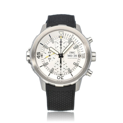 Aquatimer Chronograph 44 steel white rubber 2015 B+P | NEW IWC SERVICE