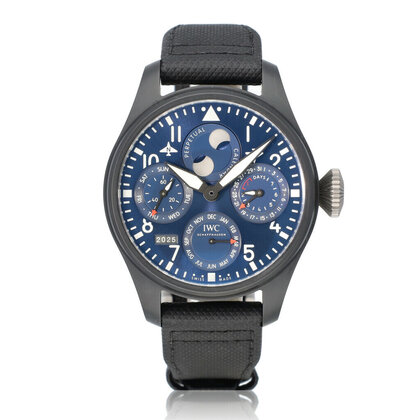 Big Pilot's Watch Perpetual Calendar Edition Rodeo Drive 47 ceramic black blue 2023 B+P