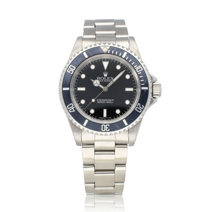 Submariner No Date 40 steel black 1996 B+P | NEW ROLEX SERVICE