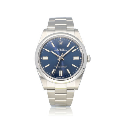 Oyster Perpetual 41 steel blue Oyster 2023 box + papers