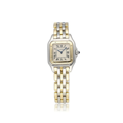 Panthère de Cartier 22 steel - yellow gold | 3-rows | SM / small