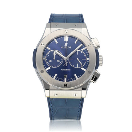Classic Fusion Titanium Blue Chronograph 45 Titanium Blue Chronograph | NEW HUBLOT STRAP