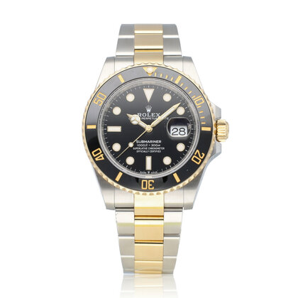 Submariner Date 41 steel - yellow gold black 2023 B+P | NEW ROLEX SERVICE