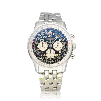 Navitimer Cosmonaute 42 steel black 2003 B+P | NEW BREITLING SERVICE