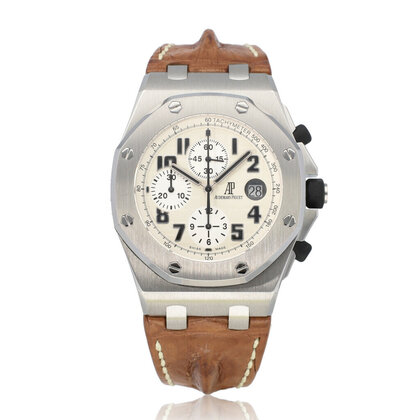 Royal Oak Offshore Safari steel 2008 box + papers | AP SERVICED