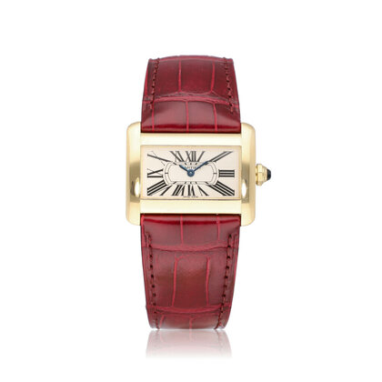 Tank Divan 43,9 yellow gold B+P | NEW CARTIER STRAP