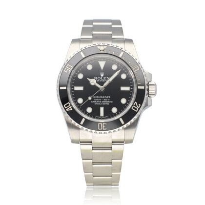 Submariner No Date 40 steel black ceramic 2015 box + papers