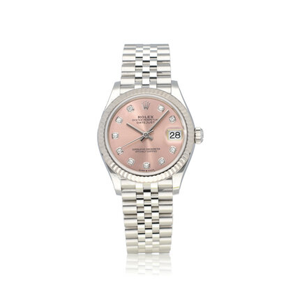 Datejust 31 steel - white gold pink - salmon diamond Jubilee 2021 box + papers